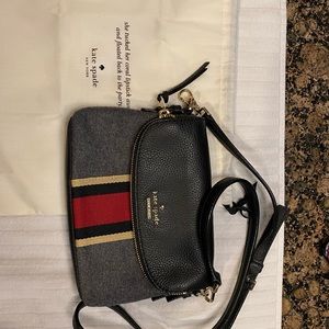 Kate Spade leather/grey will cross body bag